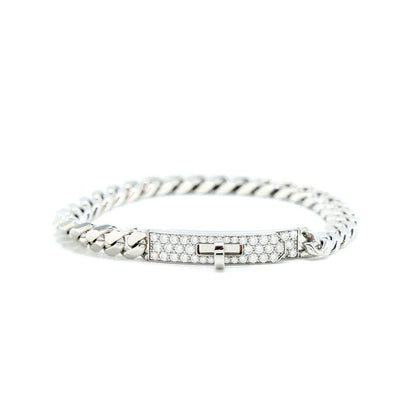 [Love More]KELLY CHAIN SILVER DIAMOND BRACELET