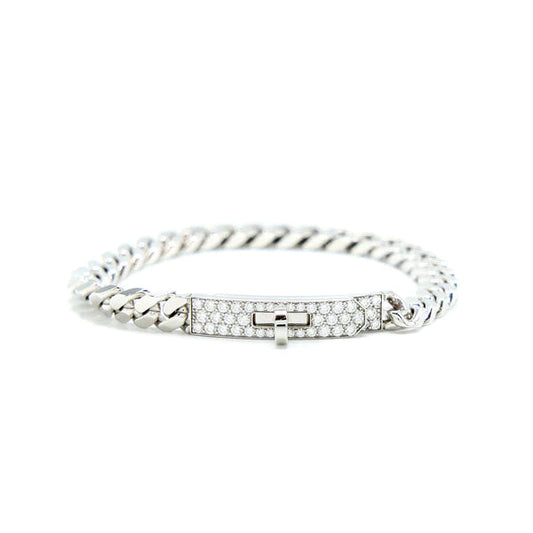 [Love More]KELLY CHAIN ​​SILBER DIAMANT ARMBAND