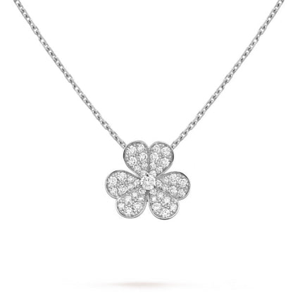 [Love More]CLOVER DIAMANT HALSKETTE SILBER