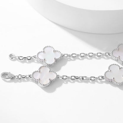 [Love More]CLOVER 10 MOTIFS WHITE MOTHER OF PEARL NECKLACE