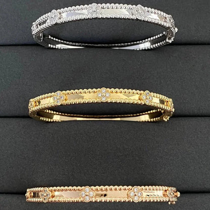 [Love More]CLOVER BRACELET 4MM DIAMONDS