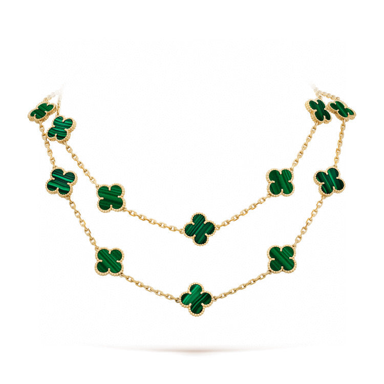 [Love More]CLOVER 20 MOTIFS MALACHITE GOLD