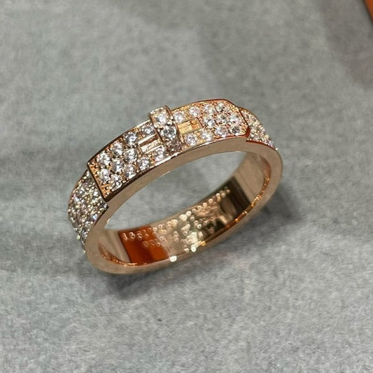 [Love More]KELLY ROSÉGOLD DIAMANTRING