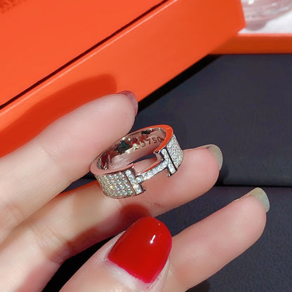 [Love More]H RING FULL DIAMOND