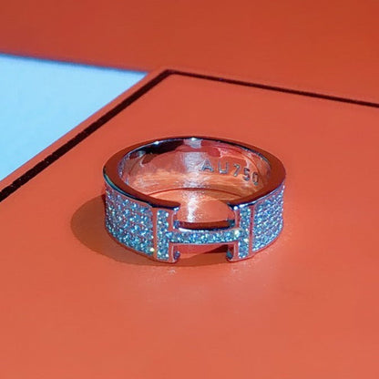 [Love More]H RING VOLLER DIAMANT