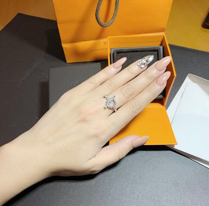 [Love More]ECHAPPEE RING SILBER DIAMANT