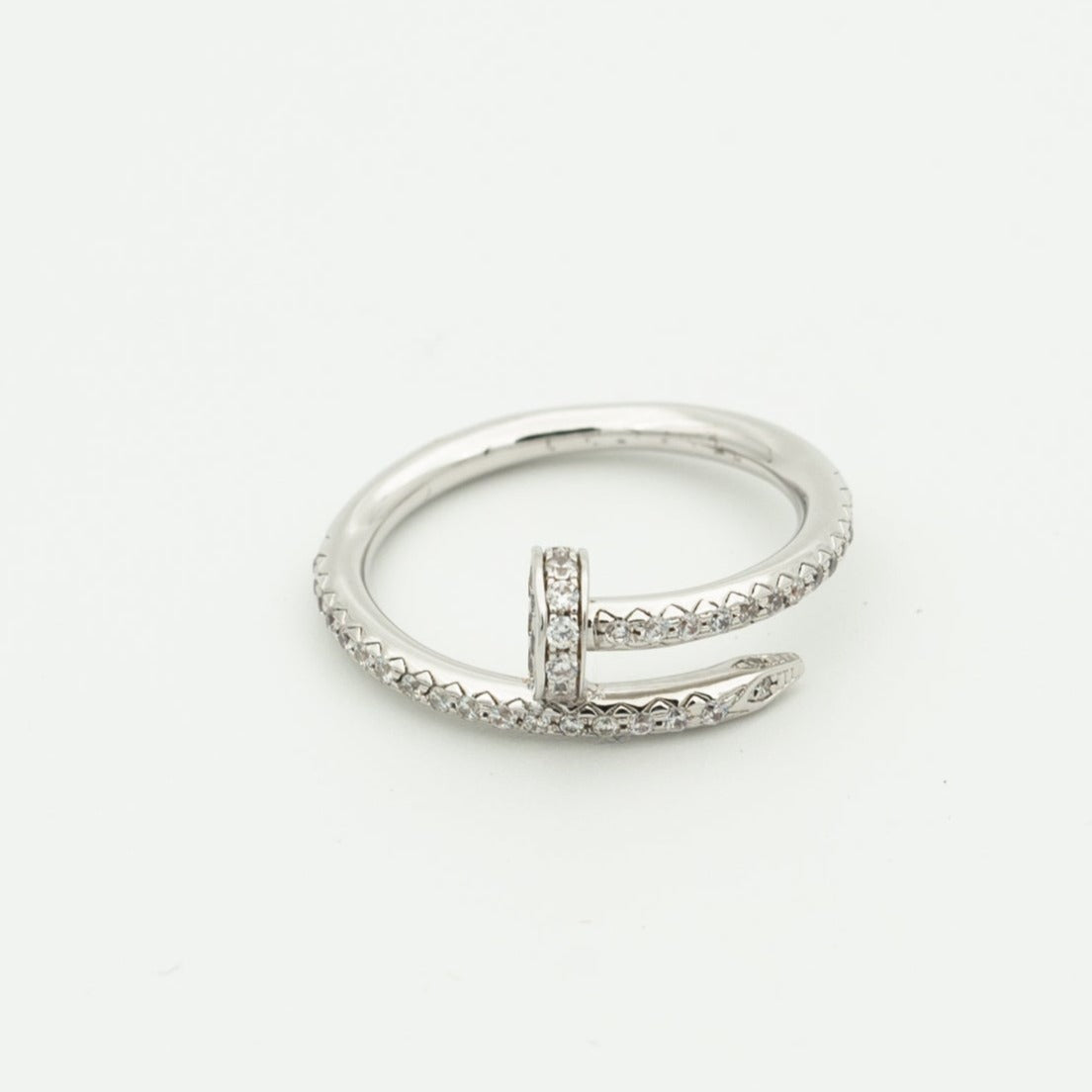 [Love More]JUSTE RING 1,8MM SILBER DIAMANTEN