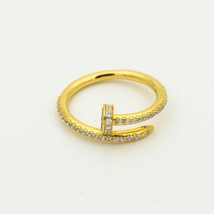 [Love More]JUSTE RING 1,8 MM GOLD DIAMANTEN