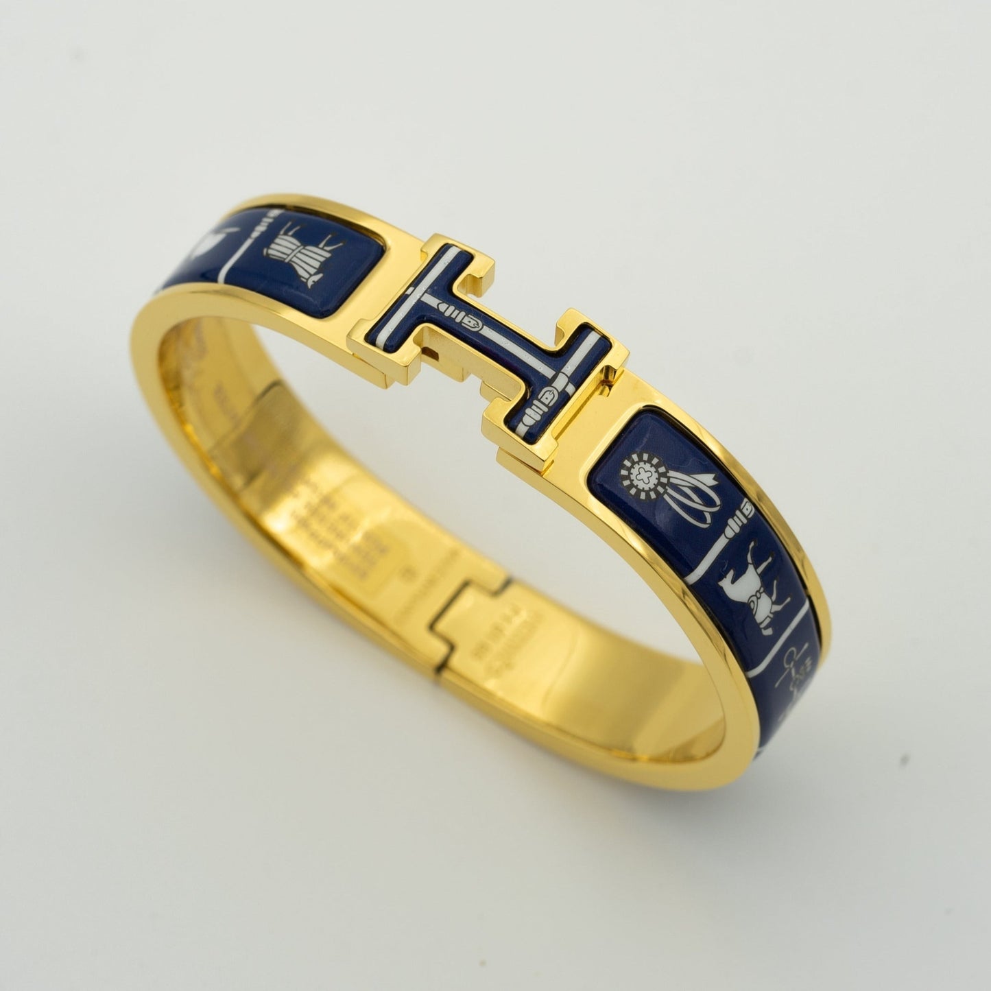 [Love More]H BRACELET BLUE CERAMIC