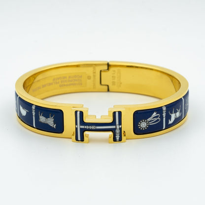 [Love More]H ARMBAND BLAU KERAMIK