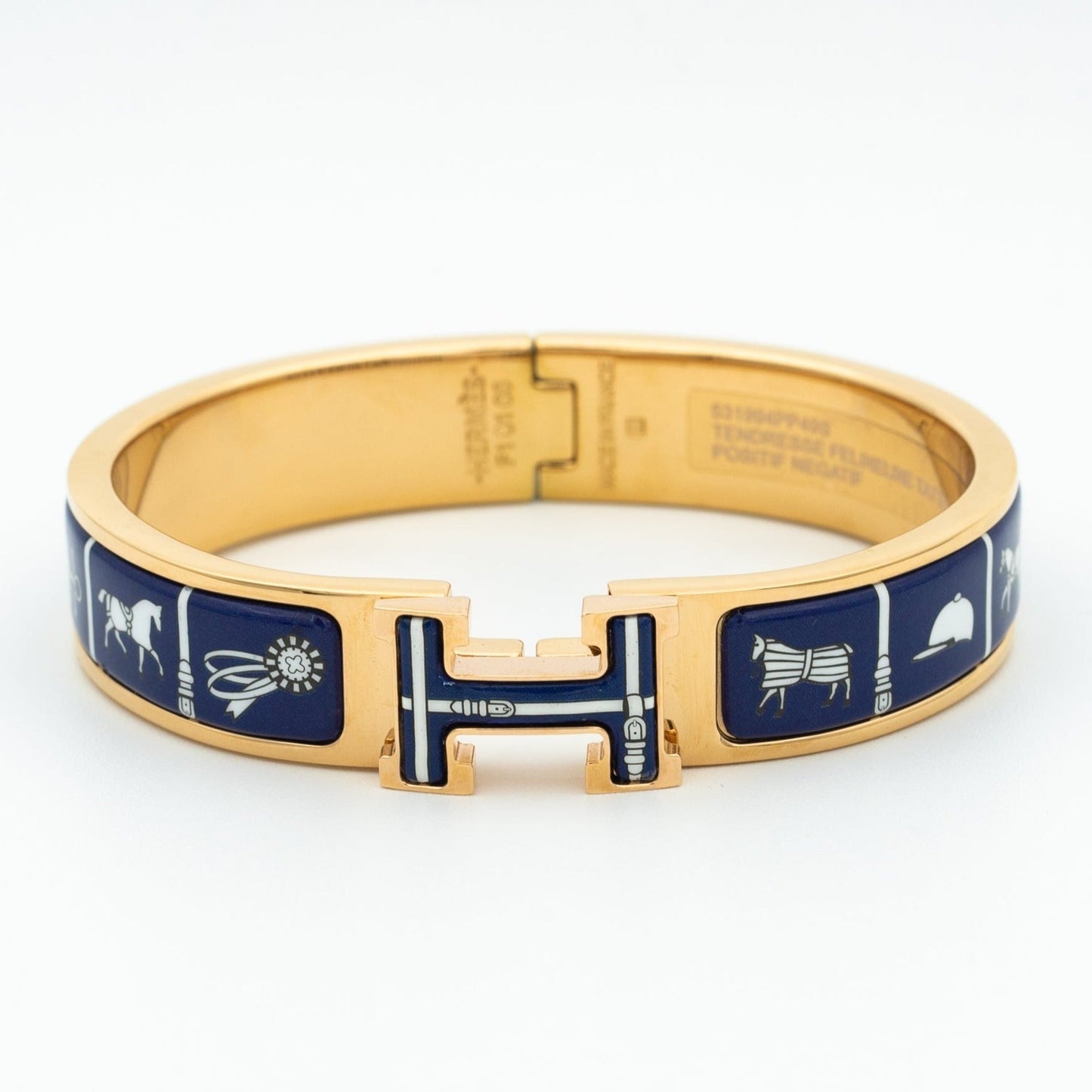 [Love More]H ARMBAND BLAU KERAMIK