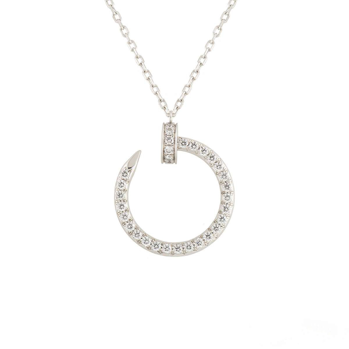 [Love More]JUSTE HALSKETTE SILBER DIAMANTEN 