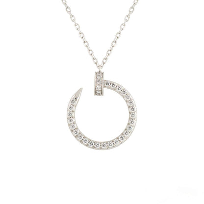 [Love More]JUSTE HALSKETTE SILBER DIAMANTEN 