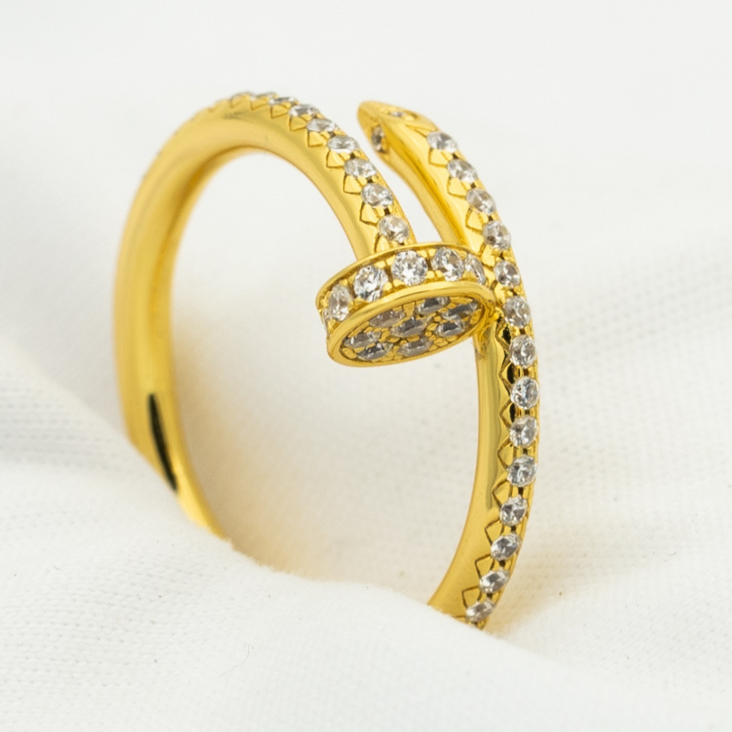 [Love More]JUSTE RING 1,8 MM GOLD DIAMANTEN