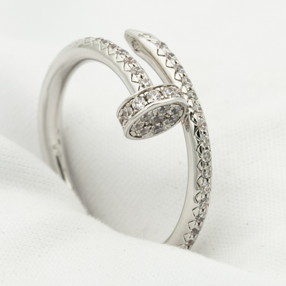 [Love More]JUSTE RING 1,8MM SILBER DIAMANTEN