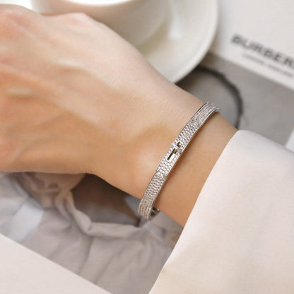 [Love More]KELLY BRACELET DIAMOND PAVED