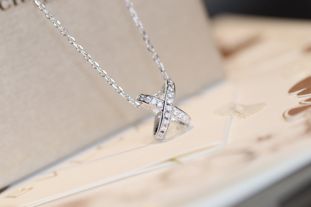 [Love More]JEUX DE DIAMOND NECKLACE