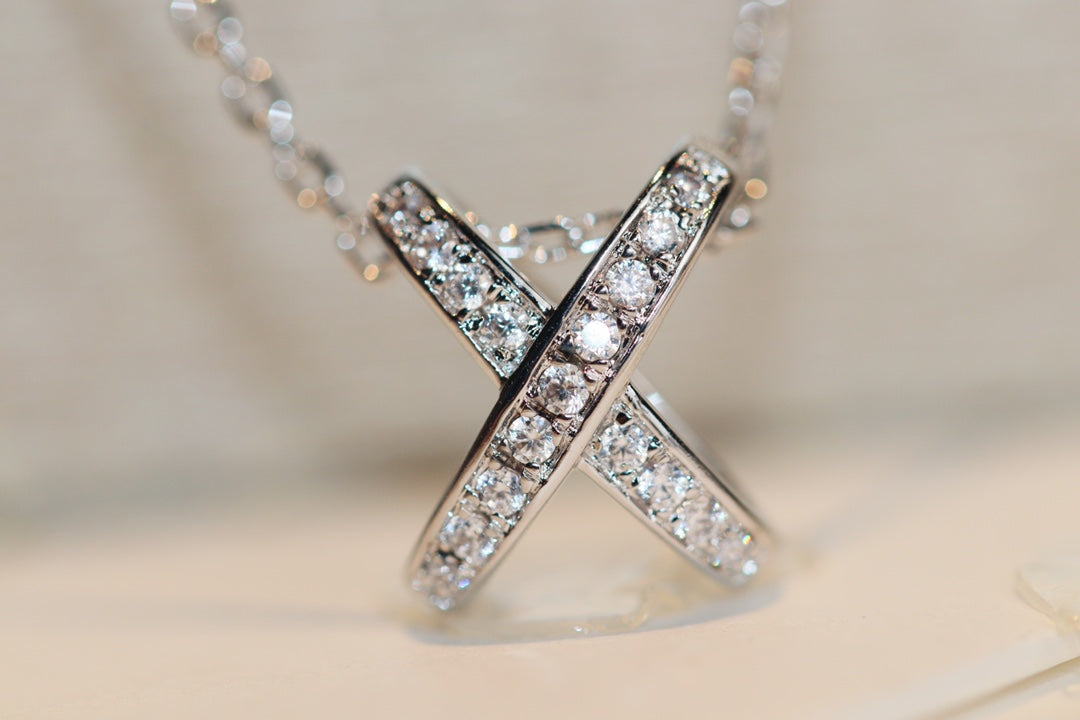 [Love More]JEUX DE DIAMOND NECKLACE