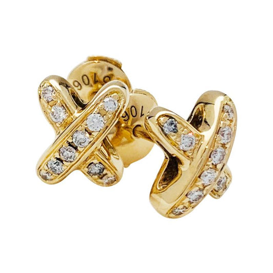 [Love More]JEUX DE GOLD DIAMANT OHRRINGE