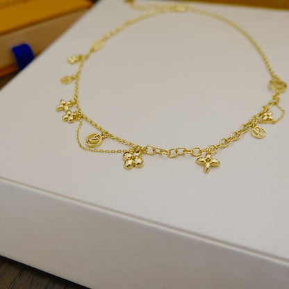 [Love More]BLOOMING SUPPLE NECKLACE BRASS