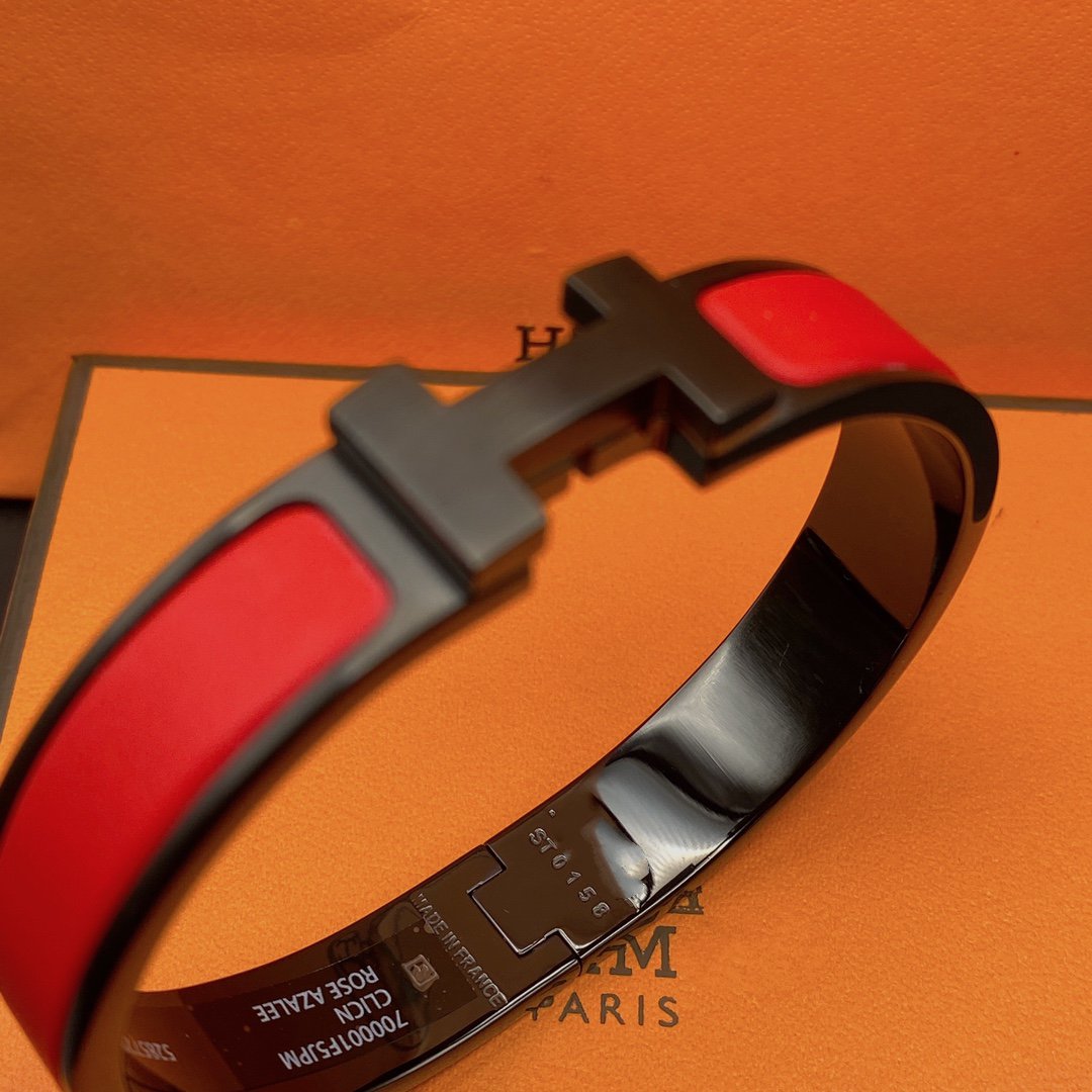 [Love More]CLIC HM SO SCHWARZ ROT ARMBAND