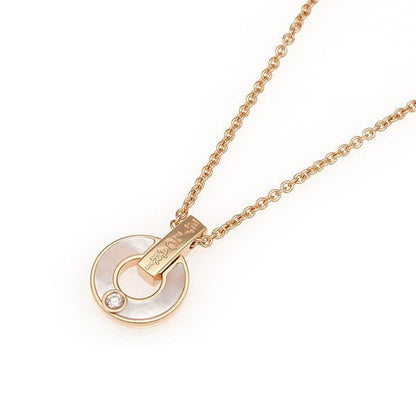 [Love More]GARI NECKLACE PINK GOLD MOP