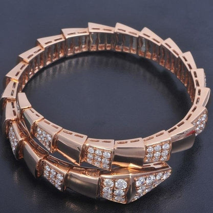 [Love More]SERPENTI WIDE BRACELET PINK GOLD DIAMOND