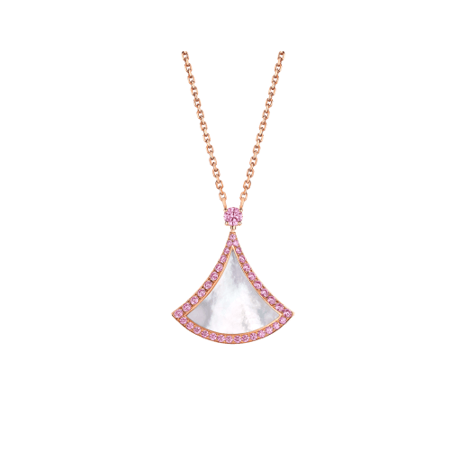 [Love More]TRAUM HALSKETTE MOP DIAMANT ROSA