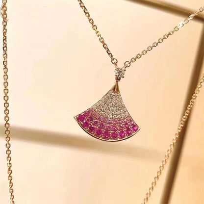 [Love More]DREAM HALSKETTE ROSA GOLD ROSA DIAMANT