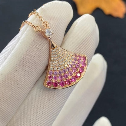 [Love More]DREAM HALSKETTE ROSA GOLD ROSA DIAMANT