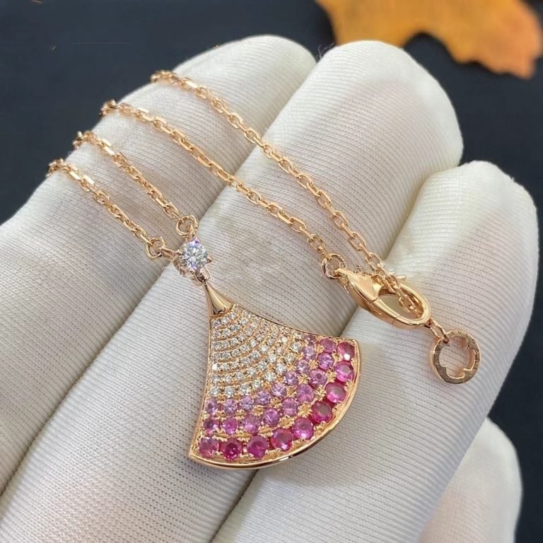 [Love More]DREAM HALSKETTE ROSA GOLD ROSA DIAMANT