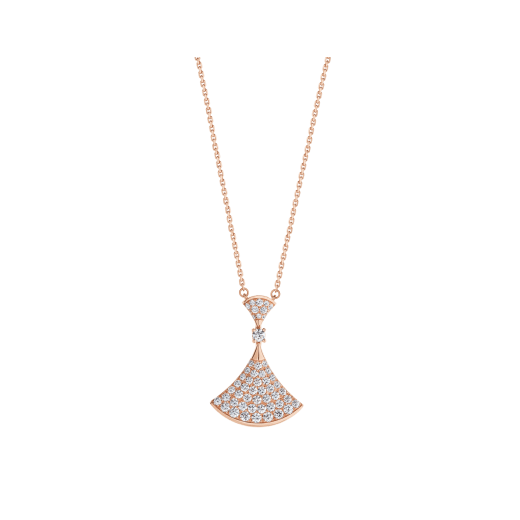 [Love More]DREAM HALSKETTE ROSA GOLD VOLLER DIAMANT