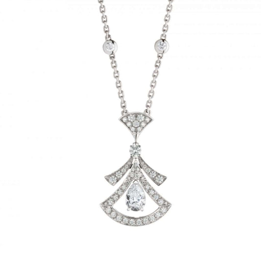 [Love More]DREAM NECKLACE WHITE DIAMOND SILVER