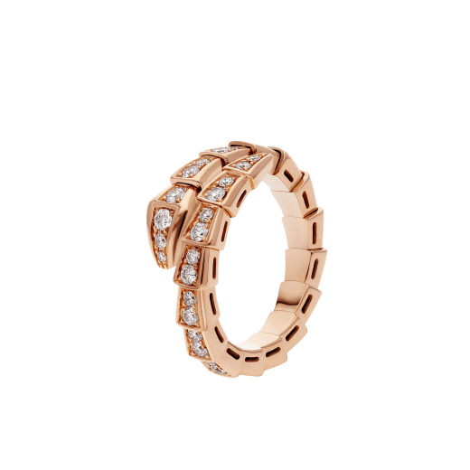 [Love More]SERPENTI RING ROTGOLD DIAMANT PAVIER 4MM