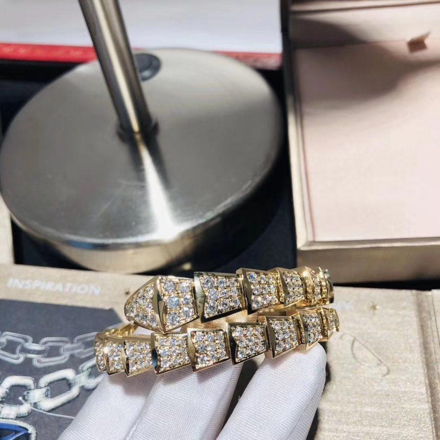 [Love More]SERPENTI ARMBAND 8MM GOLD DIAMANT