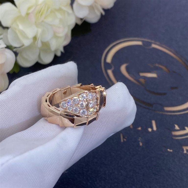 [Love More]SERPENTI RING PINK GOLD DIAMOND