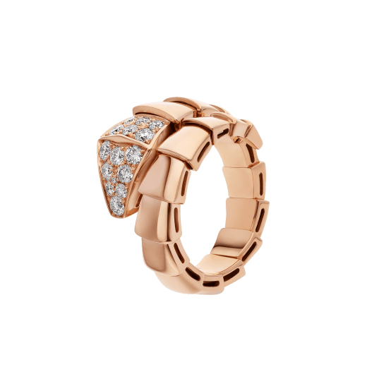 [Love More]SERPENTI RING PINK GOLD DIAMOND