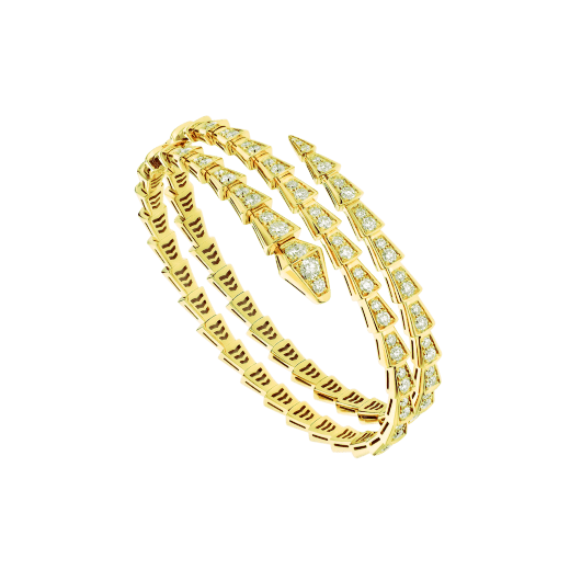 [Love More]SERPENTI ARMBAND GOLD DIAMANT DOPPELREIHIG