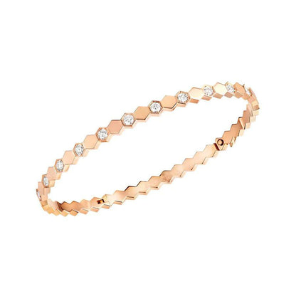 [Love More] BEE LOVE ROSÉGOLD-DIAMANTARMBAND 