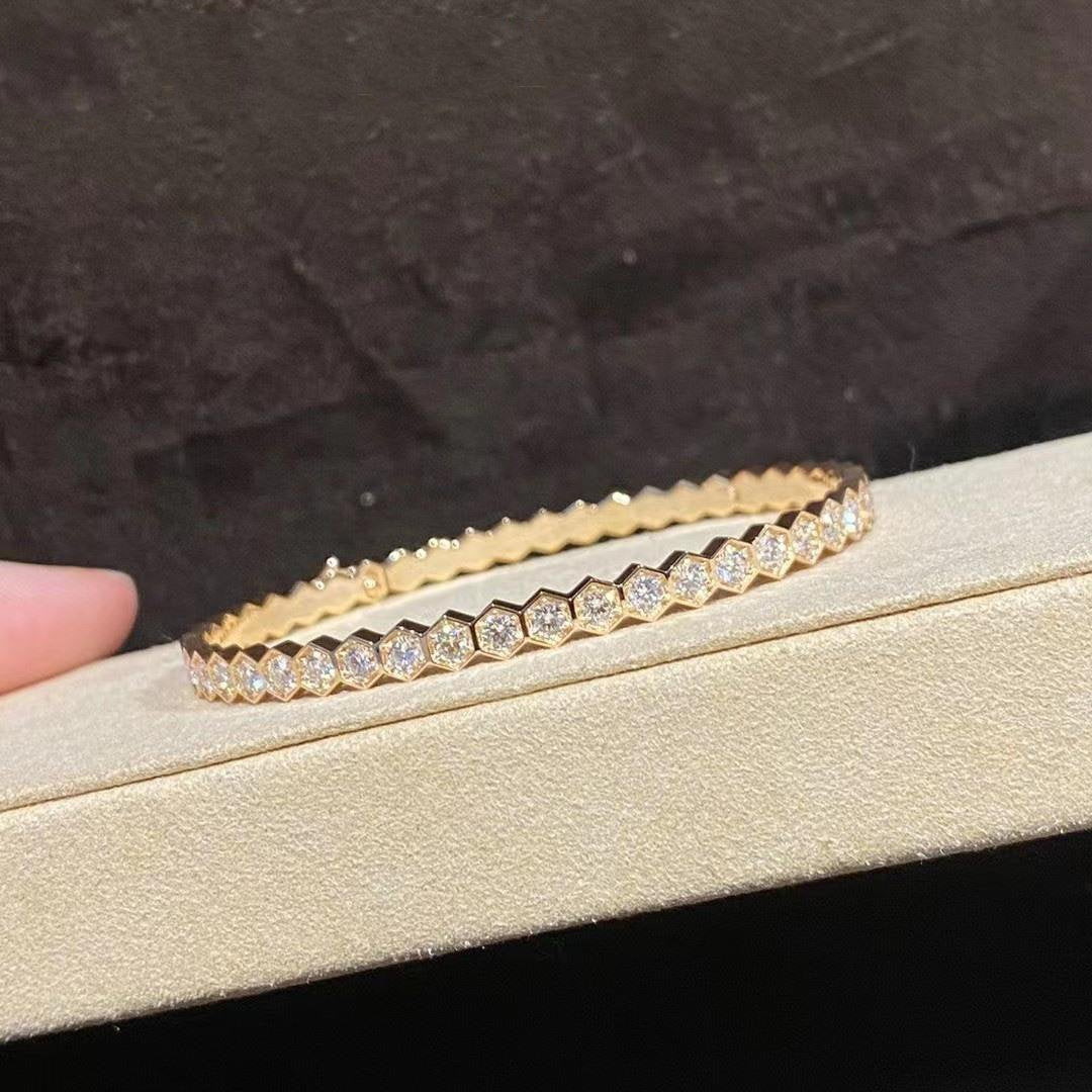 [Love More]BEE LOVE GOLD BRACELET FULL DIAMOND