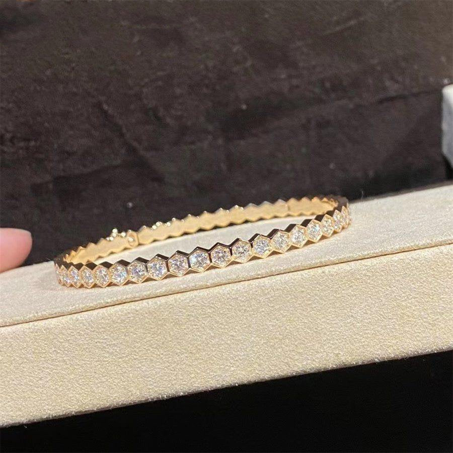 [Love More]BEE LOVE GOLD BRACELET FULL DIAMOND