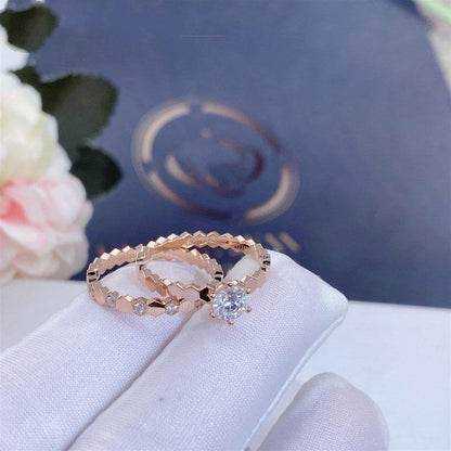 [Love More] BEE LOVE RING ROSA GOLD 1 DIAMANT