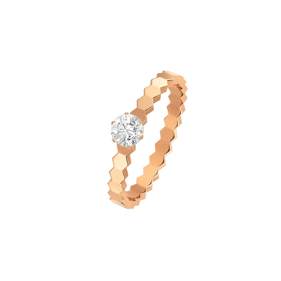 [Love More] BEE LOVE RING ROSA GOLD 1 DIAMANT