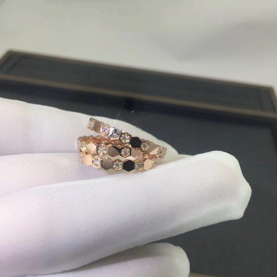 [Love More]BEE LOVE RING PINK GOLD DIAMOND