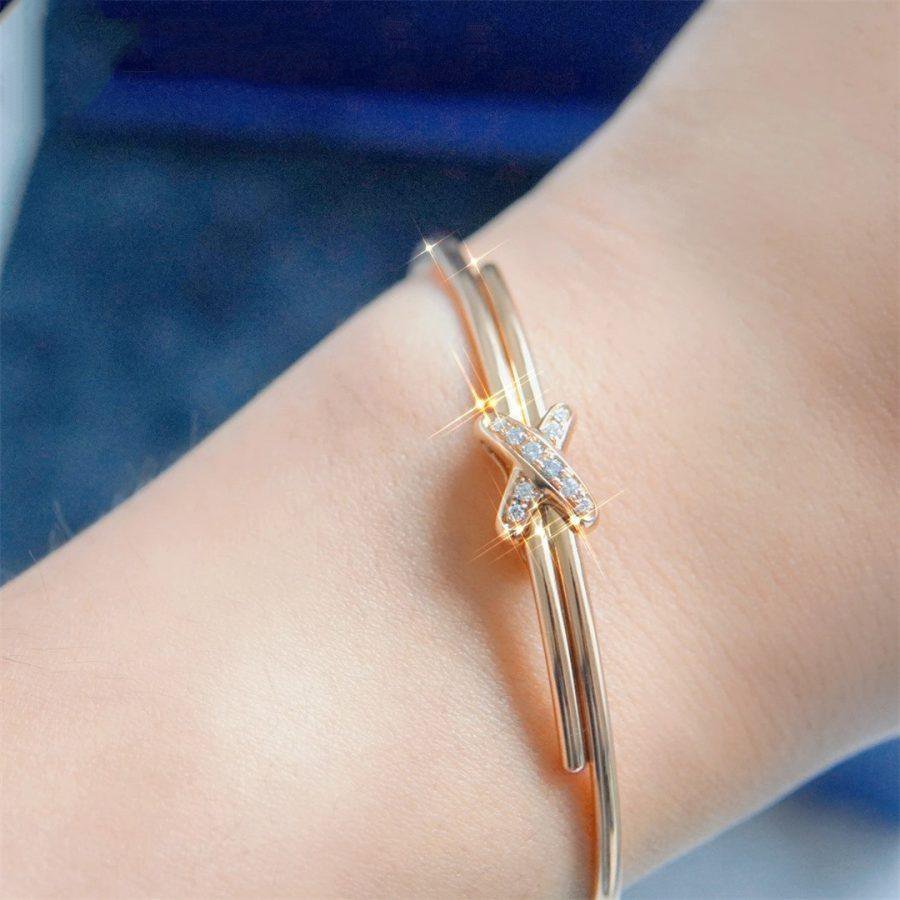 [Love More]JEUX DE ARMBAND ROTGOLD DIAMANTEN