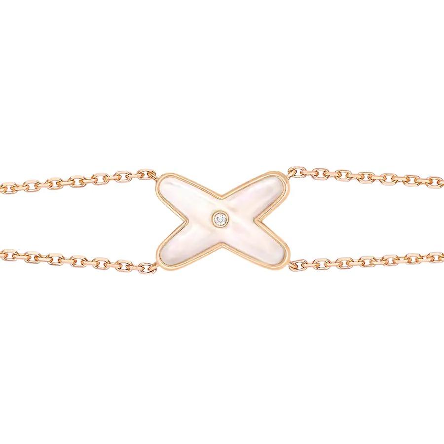 [Love More]JEUX BRACELET WHITE MOP PINK GOLD 1 DIAMOND