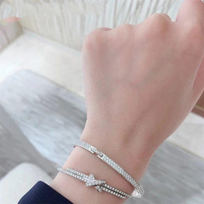 [Love More]JEUX DE ARMBAND DIAMANTEN SILBER