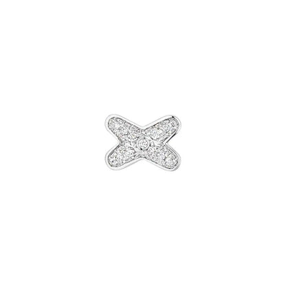 [Love More]JEUX DE SILVER DIAMOND EARRINGS