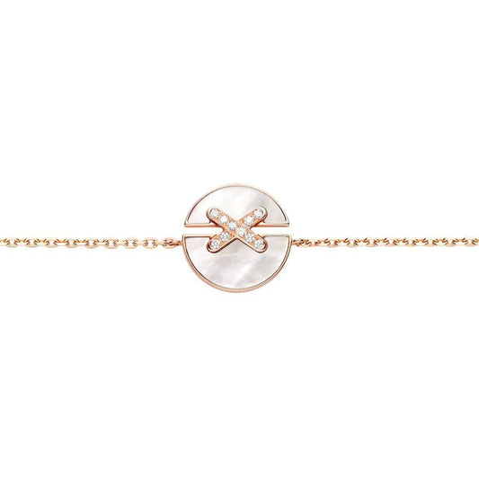 [Love More]JEUX DE BRACELET MOP PINK GOLD DIAMANTEN