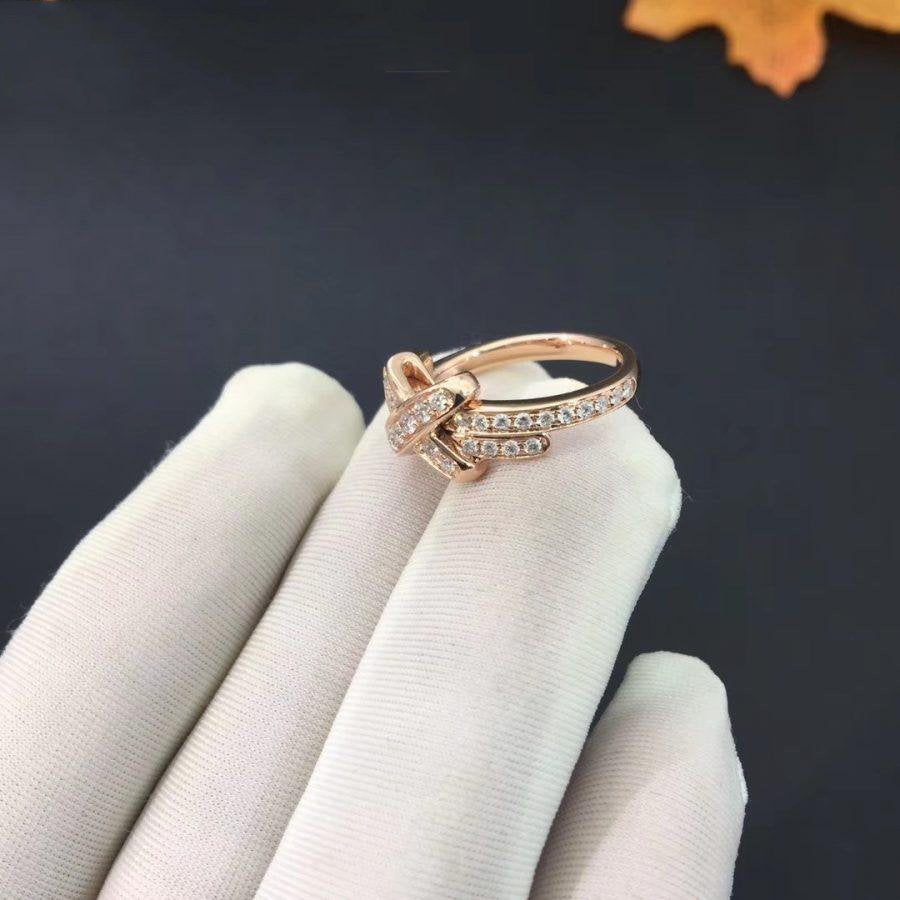 [Love More]JEUX DE RING ROSA GOLD DIAMANT